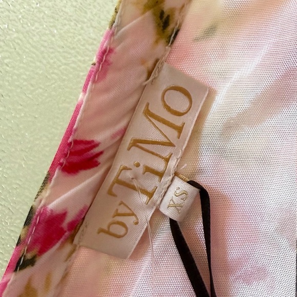 🆕 BYTIMO Organza Floral Tieback Maxi Dress in Pink Daisy Sz XS - Picture 5 of 8